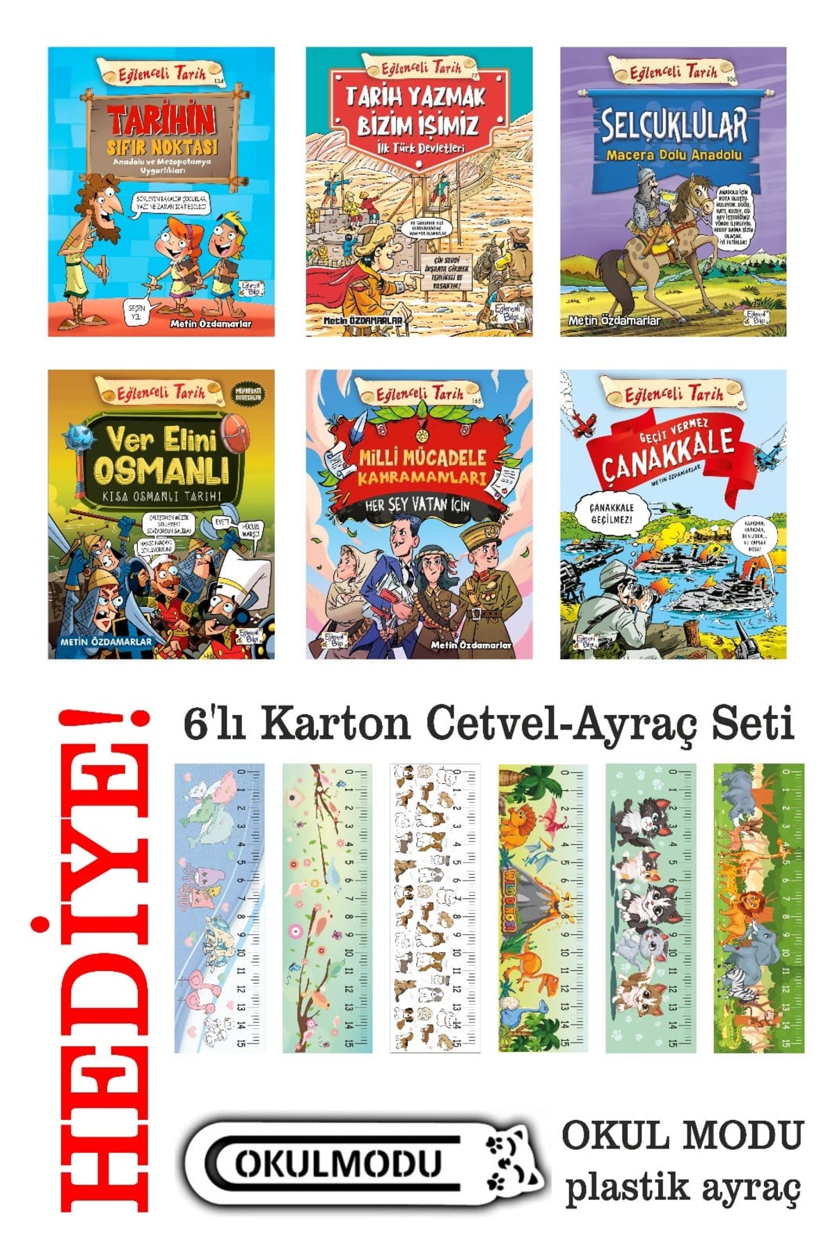 Eğlenceli Bilgi Metin Özdamarlar Eğlenceli Tarih Serisi (6 Kitap