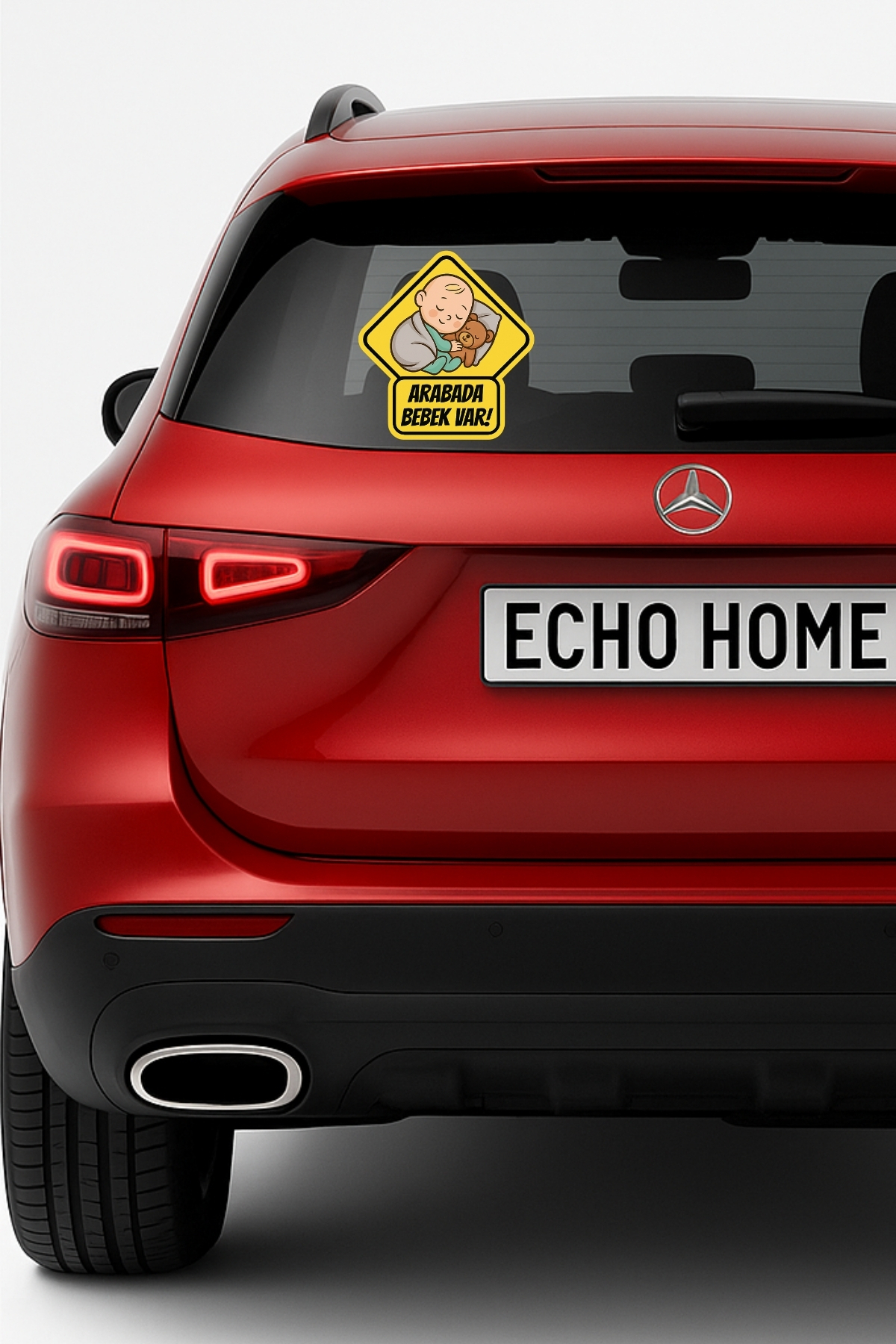 Echo Home Araba Arkası Arabada Bebek Var Sticker Oto Sticker – Uyuyan ...
