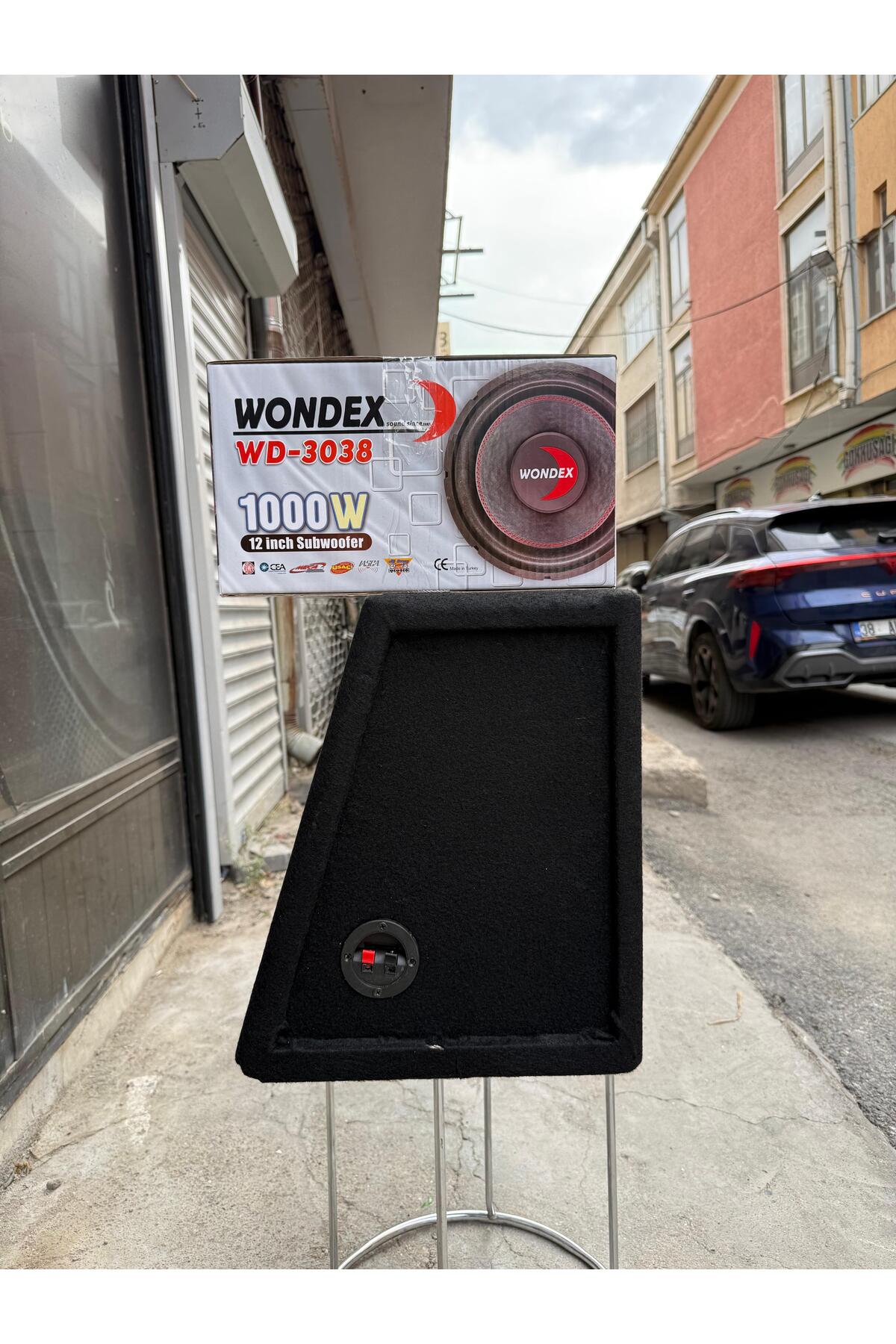 wondex Wd-3038 L Port Kabinli 30 Cm Subwoofer Bas 1000Wat 350W Rms