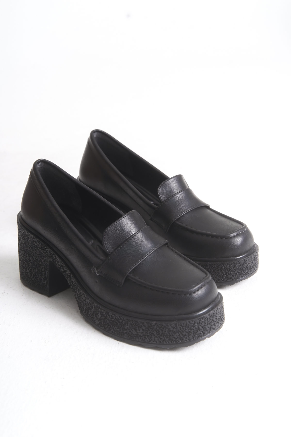 Women's Black Platform Loafer