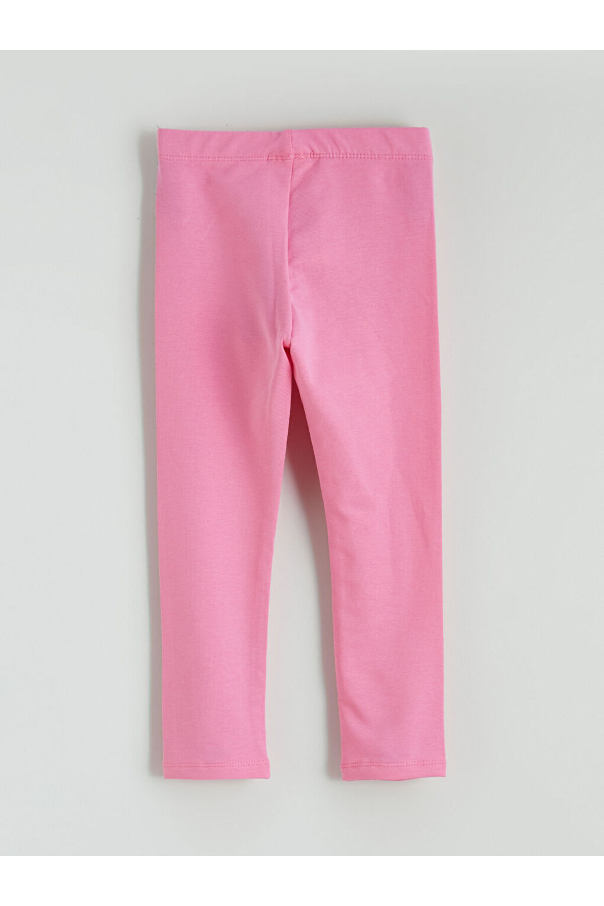 LC Waikiki Pembe Beli Lastikli Baskılı Kız Çocuk Tayt fotoğrafı 3 (önizleme)