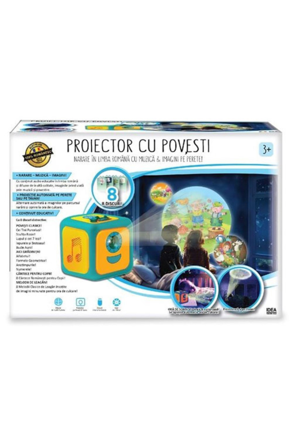 İDEA Proiector cu povești, 3+ ani (narațiune în limba română)