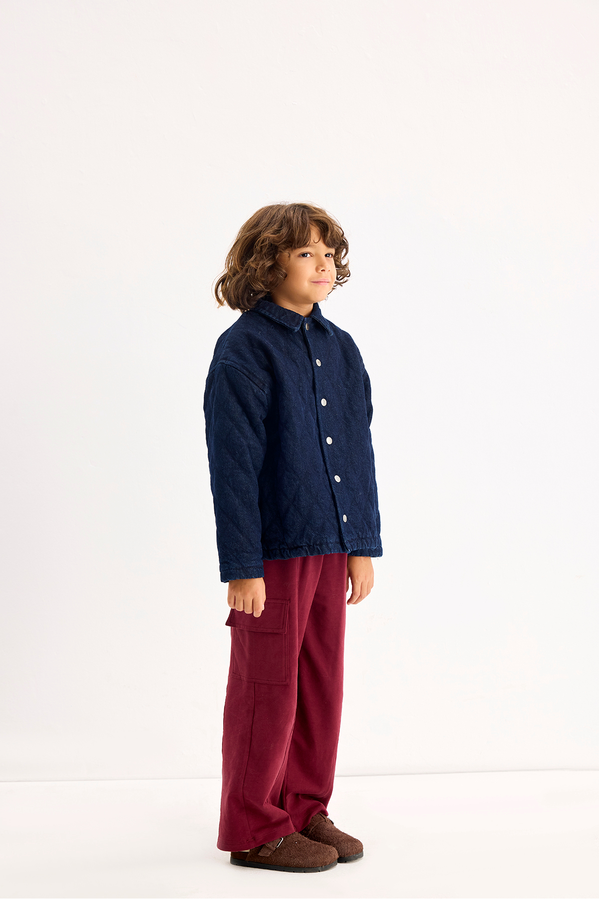 Marvy Indigo Denim Kapitone Ceket fotoğrafı 4 (önizleme)