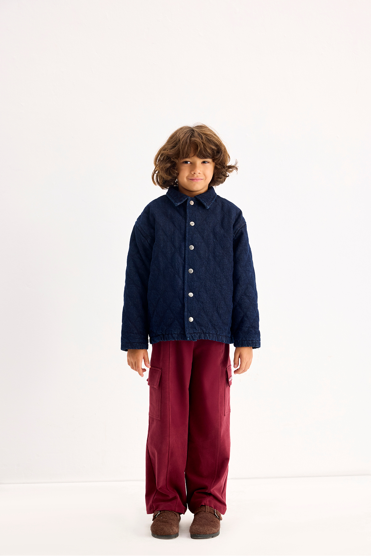 Marvy Indigo Denim Kapitone Ceket fotoğrafı 2 (önizleme)