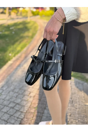 LOVE SHINE Veria Kadın Küt Burun Topuklu Ayakkabı Modern ve Konforlu Tasarım ...