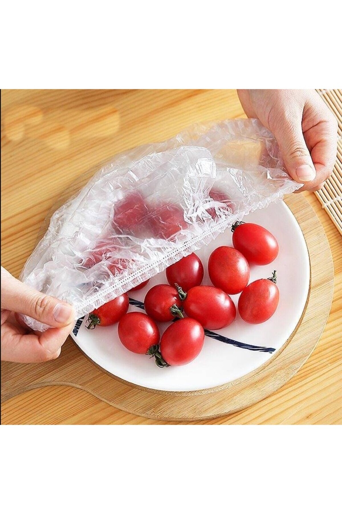 Flippy Σετ 100 Ελαστικών Μεμβρανών Προστασίας, Τροφίμων και Μπολ, Πλαστικά, Φρεσκάδας, Διάμετρος 12–40 cm