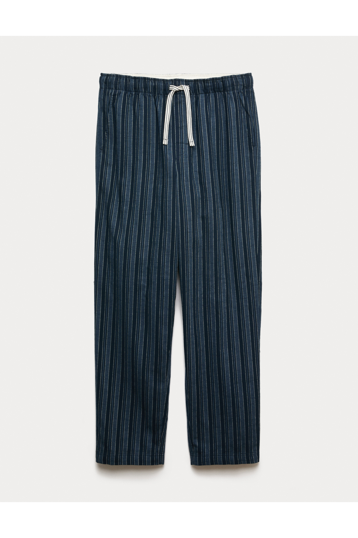 Marks & Spencer Saf Pamuklu Çizgili Pijama Altı