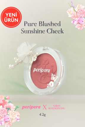 PERIPERA Yumuşak ve Nemli Dokulu Allık Pure Blushed Sunshine Cheek (#28 Roman...