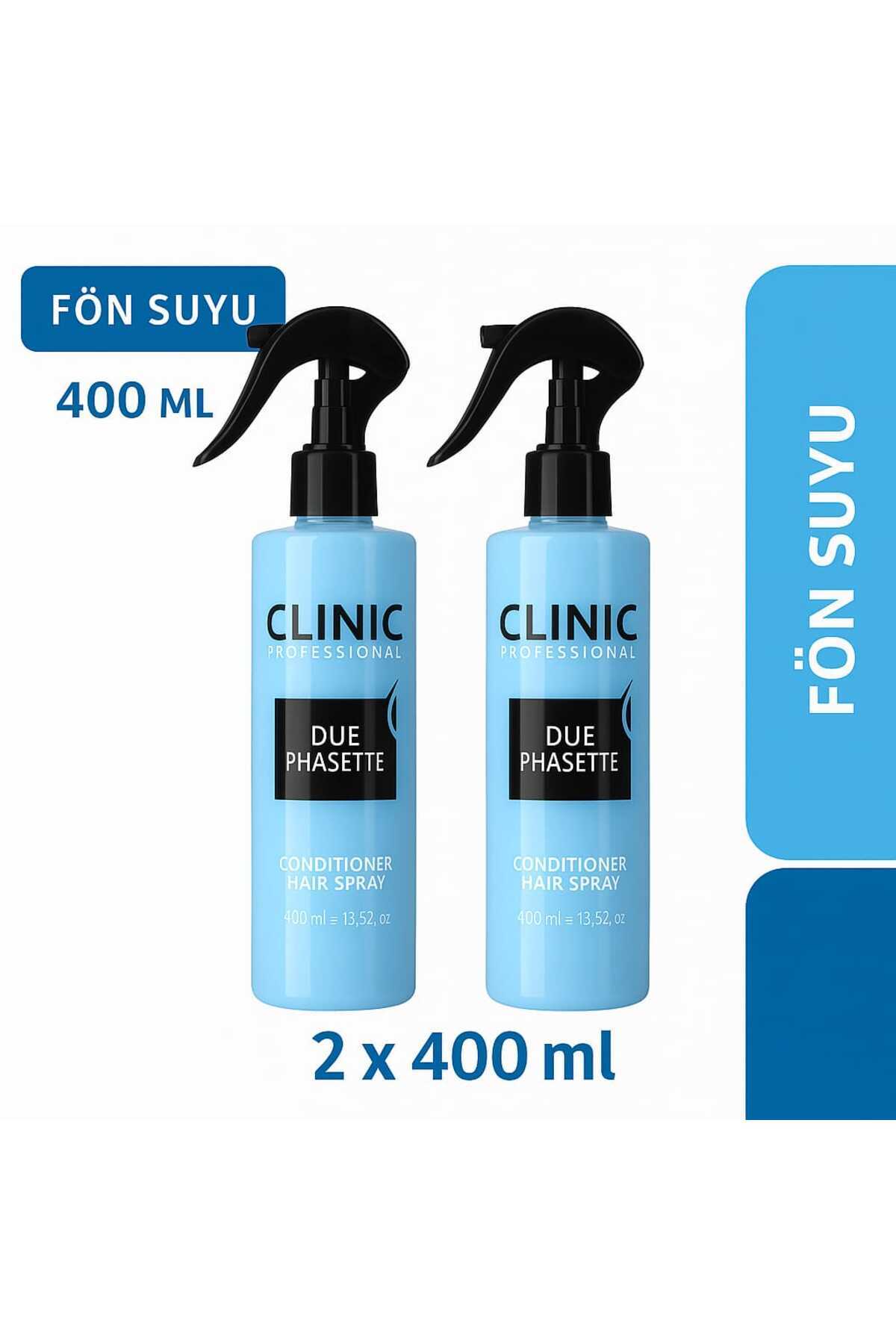 CLINIC PYROO FÖN SUYU VE KOLAY TARAMA SPREYİ 400 ML X 2