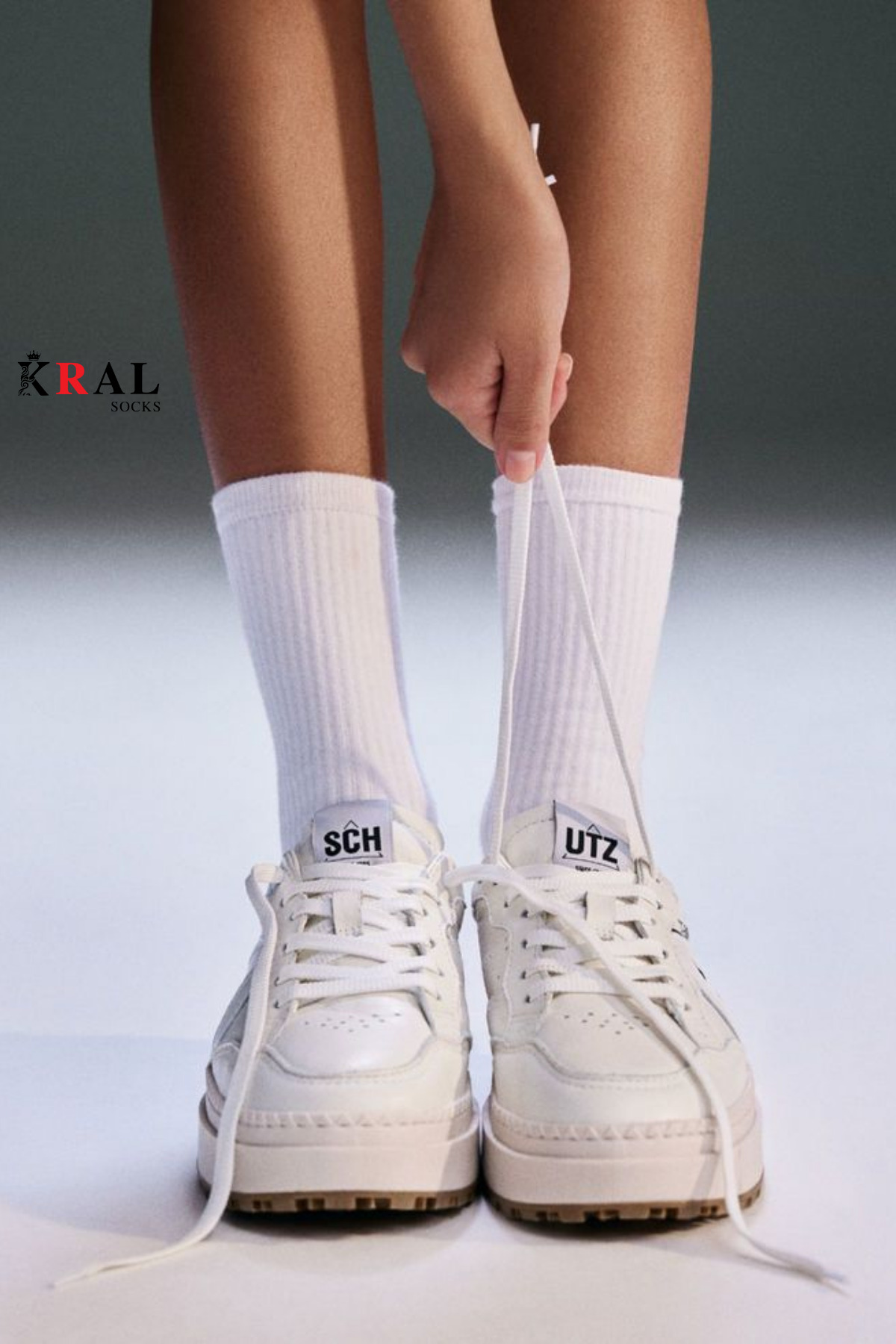 KRAL SOCKS 6 Çift Unisex Beyaz Pamuklu Tenis Soket Terletmez Spor Çorap görsel 5
