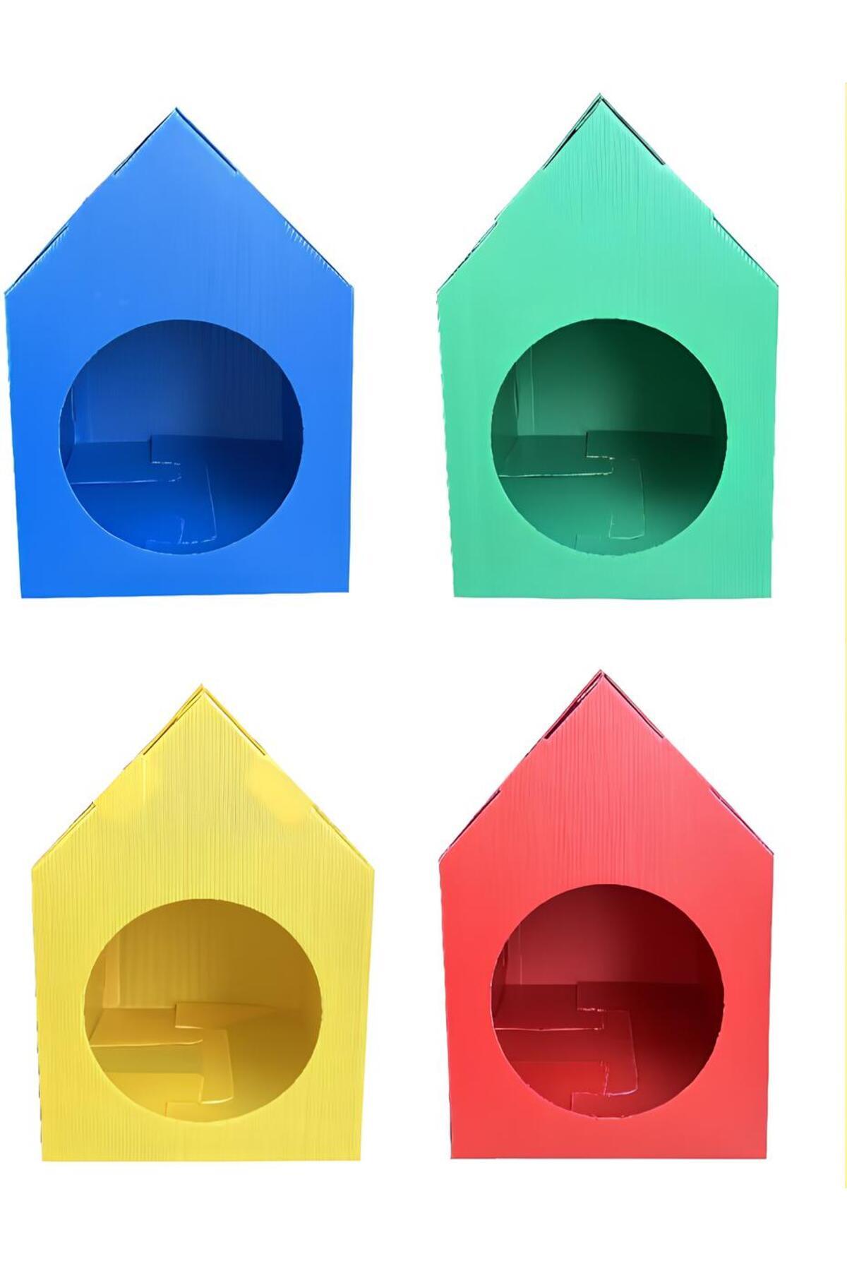dirilim plastik su geçirmez kedi evi sokak hayvanları için 4'lü set pp oluklu plastik kedi köpek evi