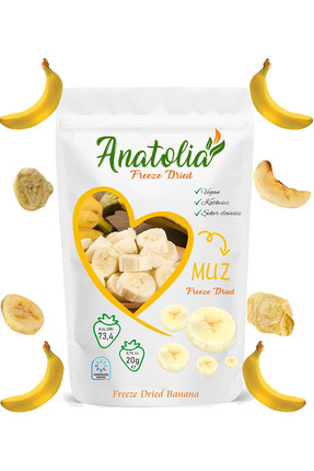 Anatolia Freeze Dried-Dondurularak Kurutulmuş Meyve Cipsi Muz-Freeze Dried Ba...