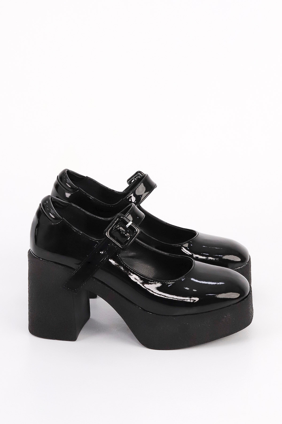 Mamito Ayakkabı SM 3262 Kemerli Yüksek Topuklu Loafer