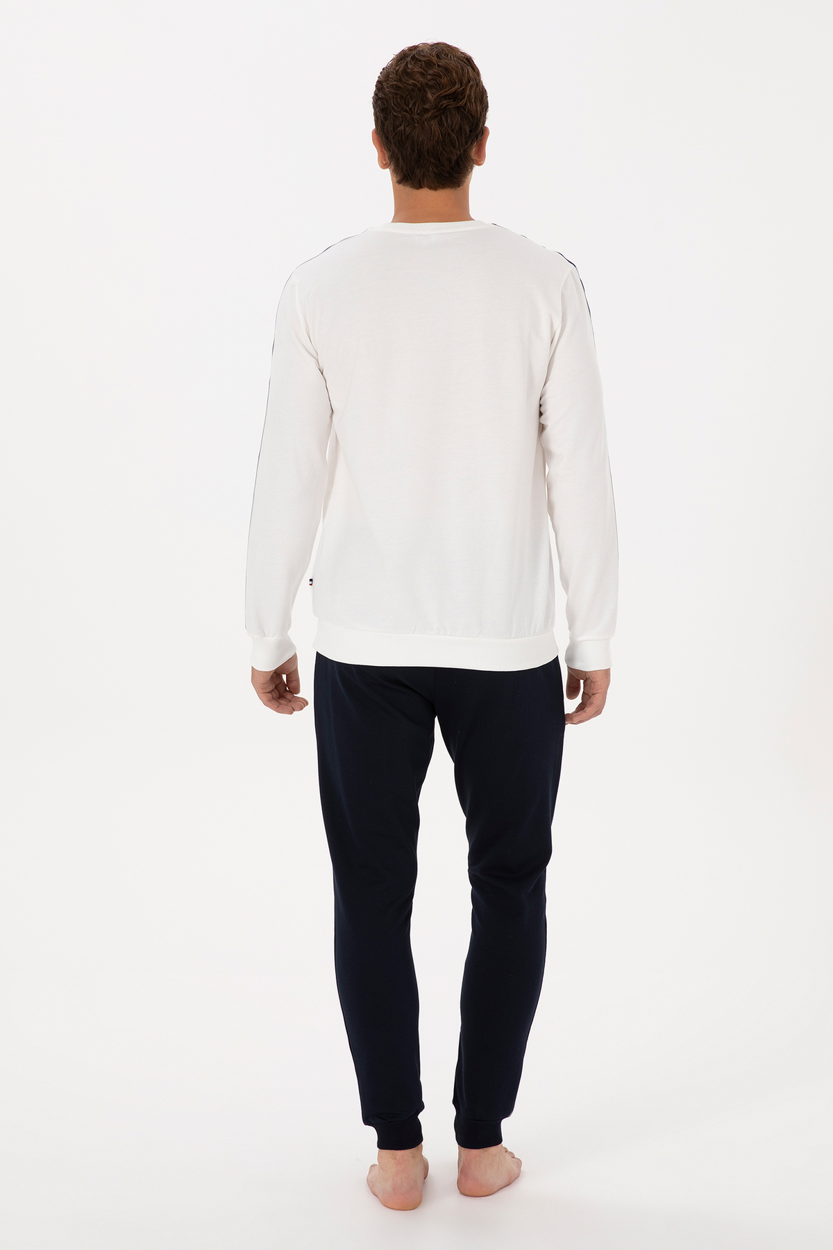 ست پیژامه و لباس خواب مردانه یقه گرد | یو اس پولو U.S. Polo Assn. 50318596 TR - تصویر 5