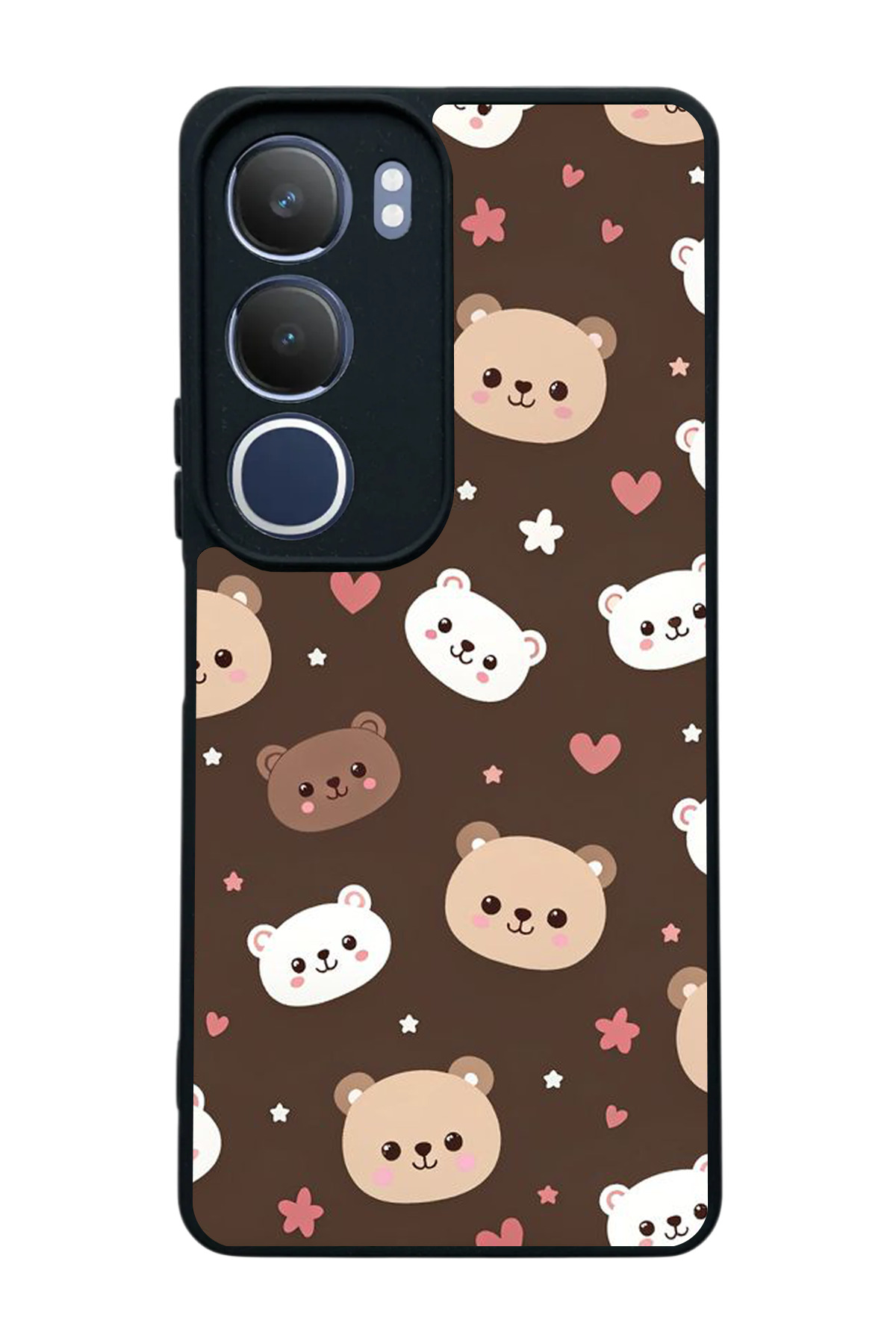 Y19s Compatible Printed, Matte Black,Soft Silicone, Protective,Shock Absorbing Cover,Case