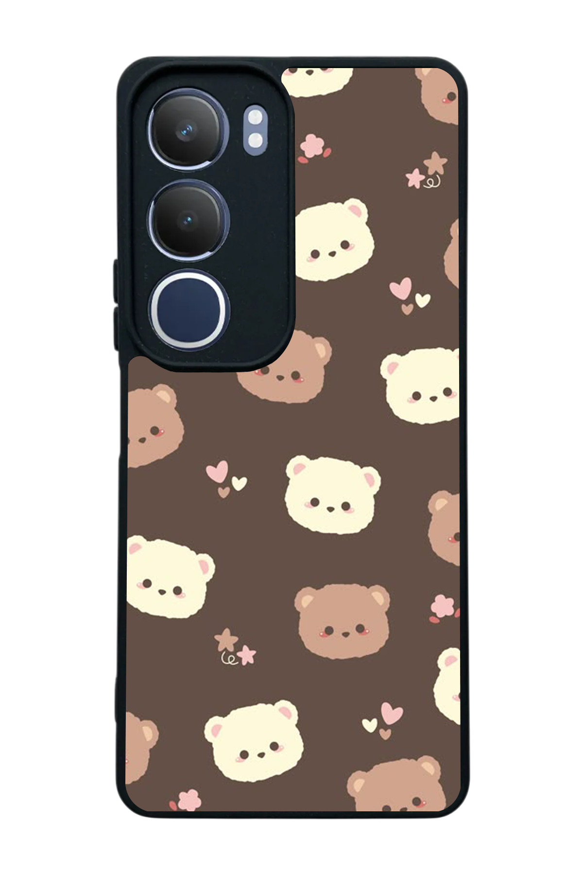 Y19s Compatible Printed, Matte Black,Soft Silicone, Protective,Shock Absorbing Cover,Case