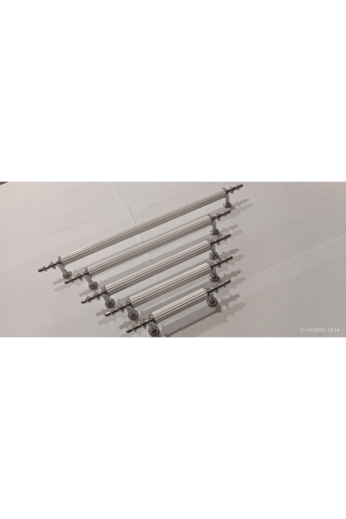 ORDER 5 pcs. white CHROME 320 MM metal screw HANDLE cabinet,chest OF drawers,unit,nightstand,kitchen cabinet,cloakroom