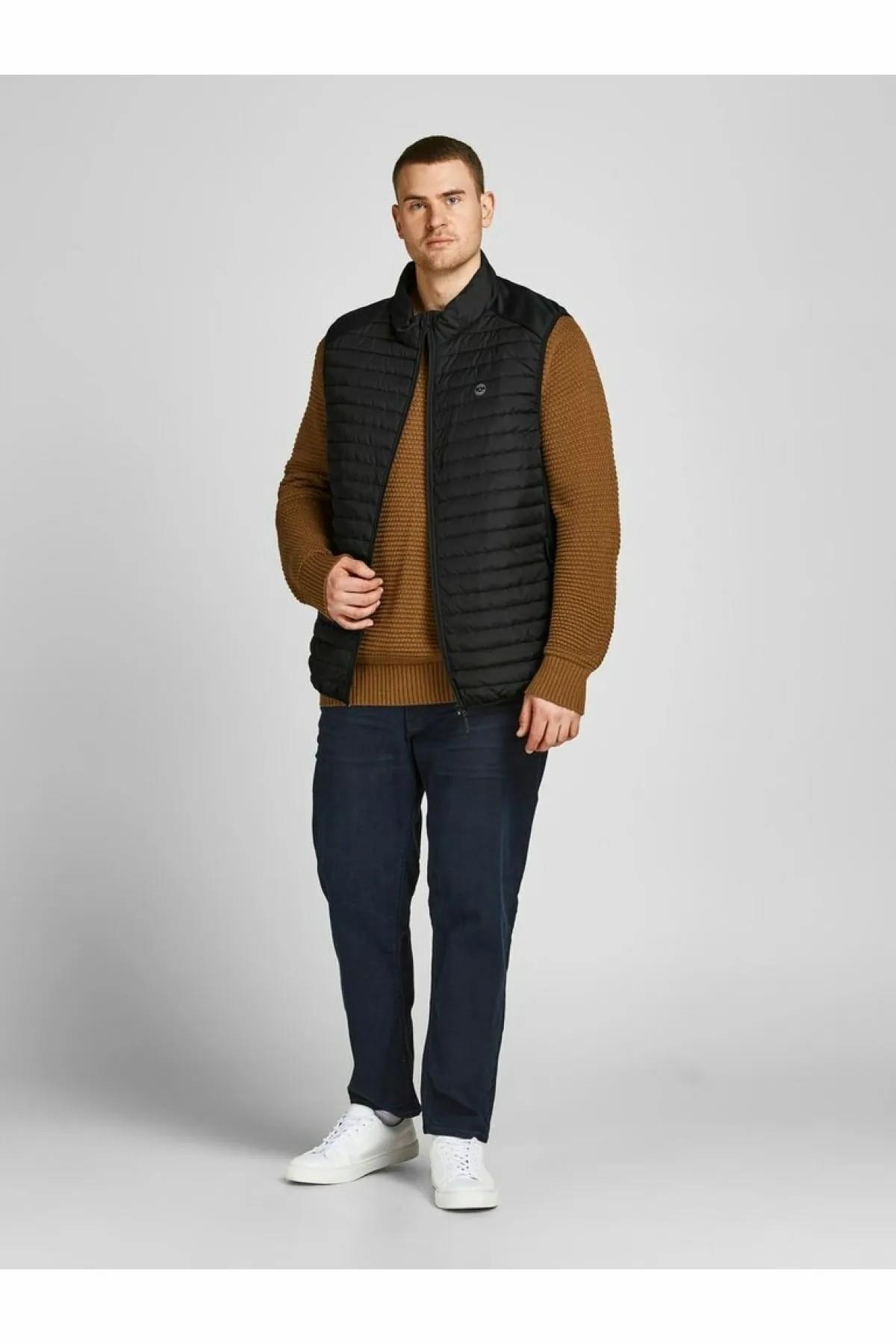 جلیقه مردانه راسته آستین افتاده | جک اند جونز Jack & Jones 12205347-BLACK - تصویر 2