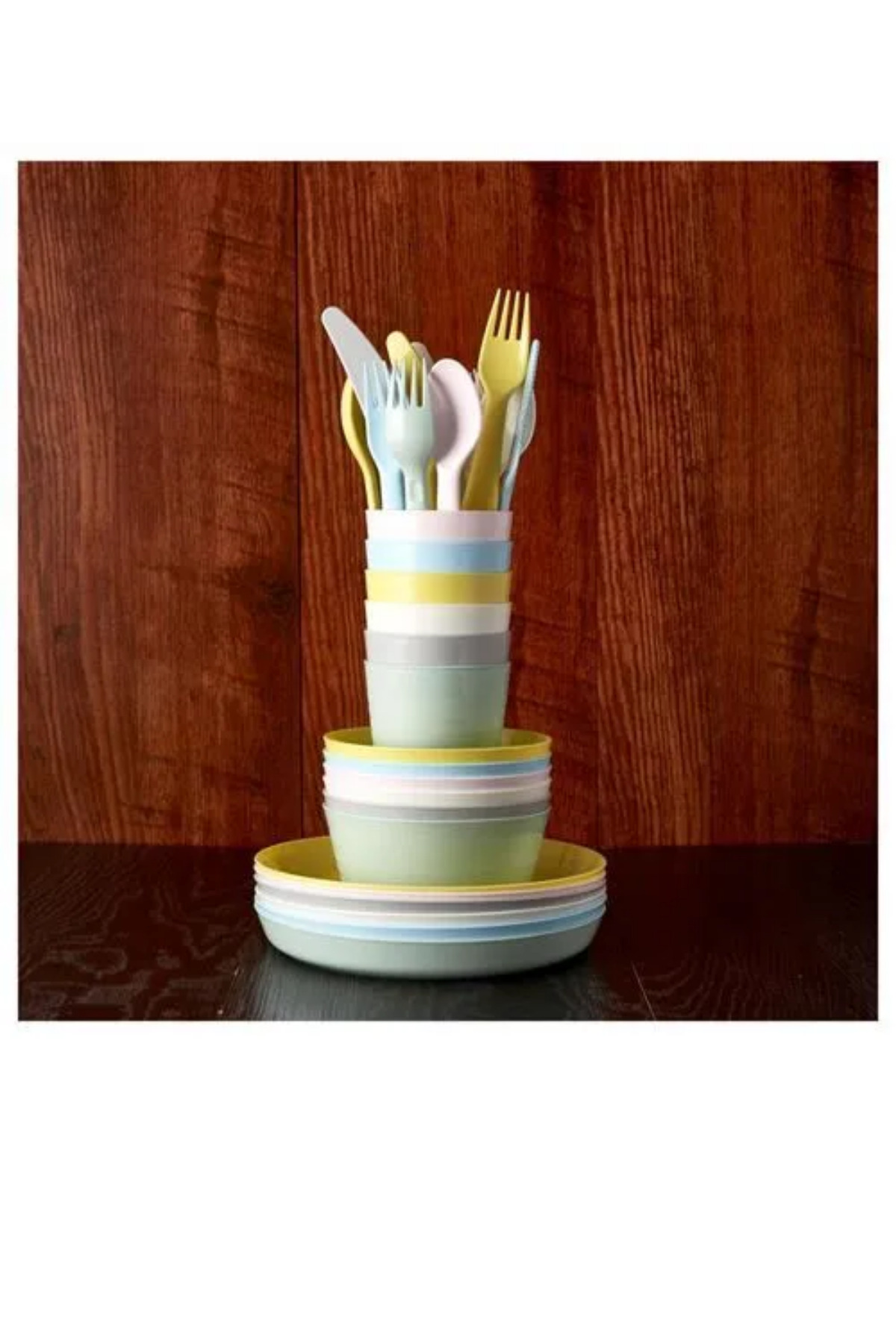 IKEA Premium Ürün Kaliteli Üretim Dayanıklı Kullanışlı Pratik Çocuk Bardak Tabak Kaşık Kase Setleri KALAS fotoğrafı 5 (önizleme)