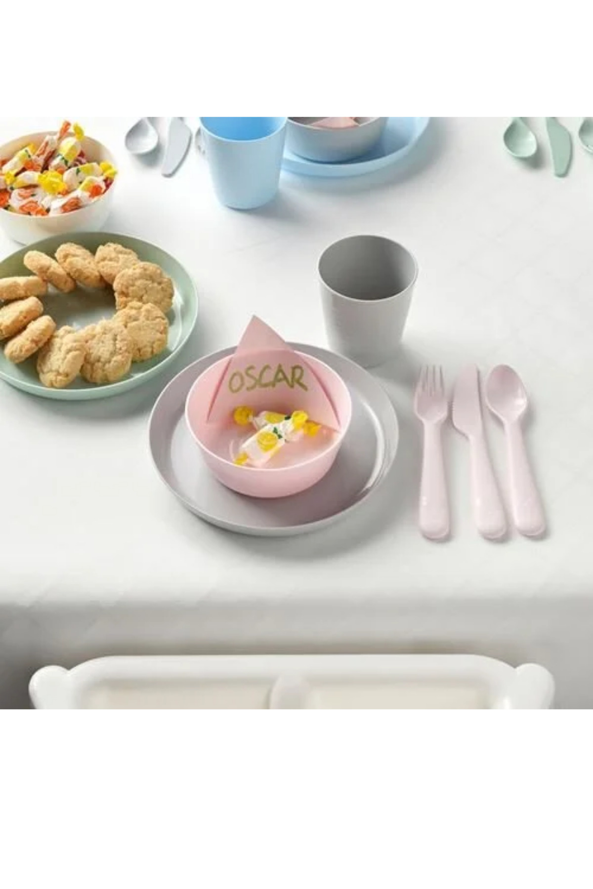 IKEA Premium Ürün Kaliteli Üretim Dayanıklı Kullanışlı Pratik Çocuk Bardak Tabak Kaşık Kase Setleri KALAS fotoğrafı 2 (önizleme)