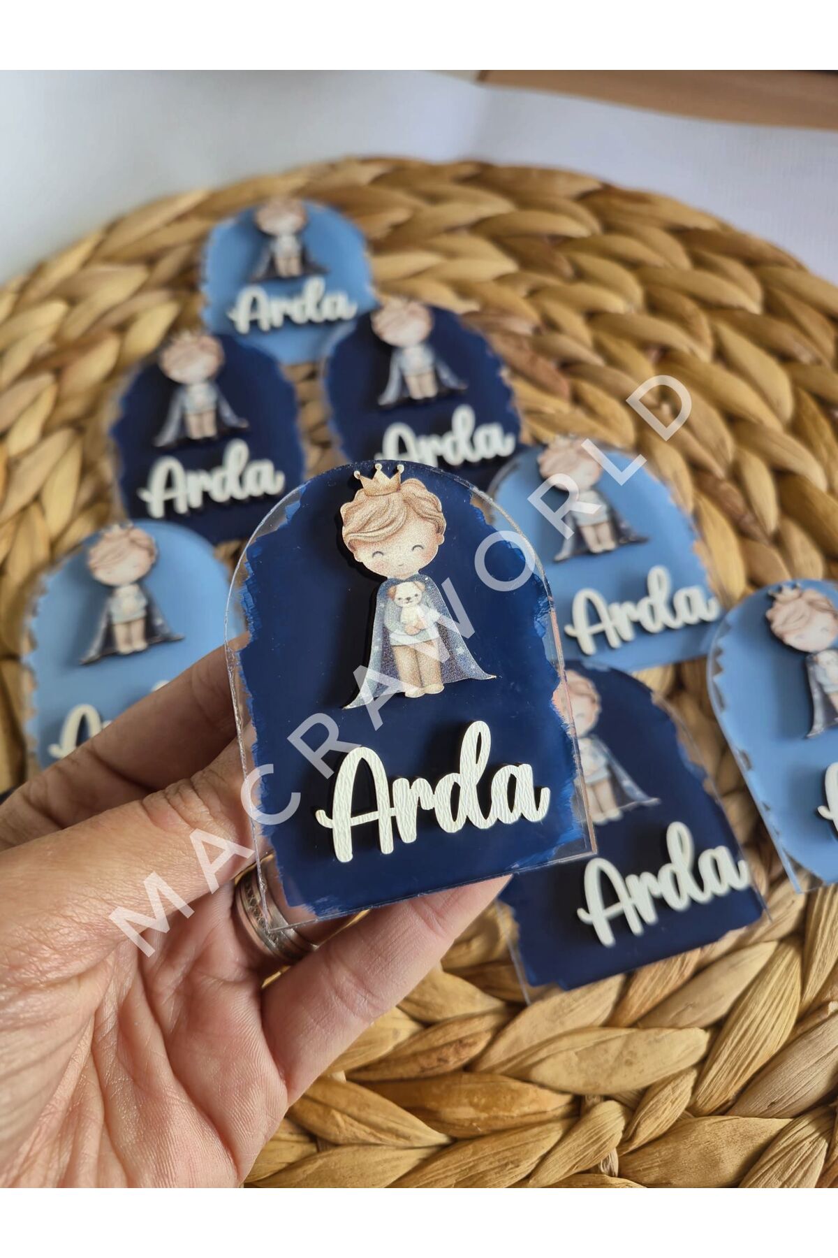 macra world KÜÇÜK PRENS TEMALI ANAHTARLIK / MAGNET / Bebek / Çocuk Doğum Günü Temalı Hediyelik 10'lu Set fotoğrafı 2 (önizleme)