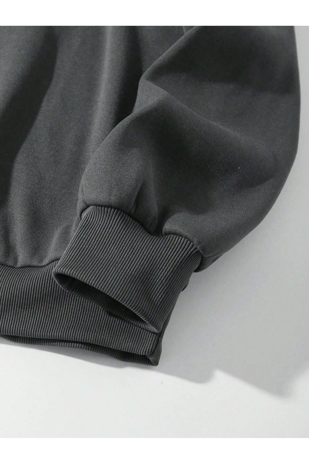 YUVARLAK YAKA SWEATSHIRT — نقره‌ای BYLAYINA-0YKSW1T2 — تصویر 6 از 6
