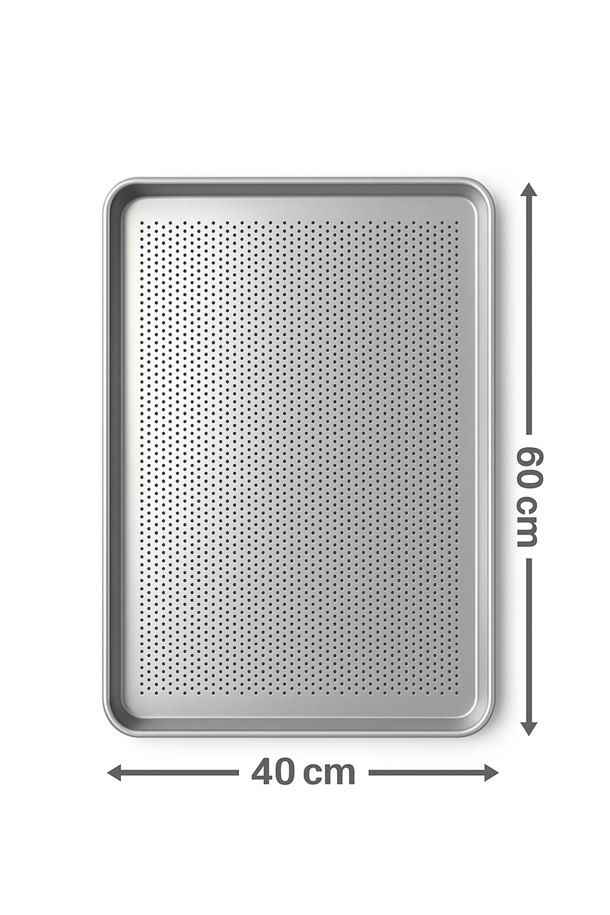 Öz Mutfak 40x60 cm Delikli Alüminyum Poğaça, Ekmek Tepsisi/Tavası