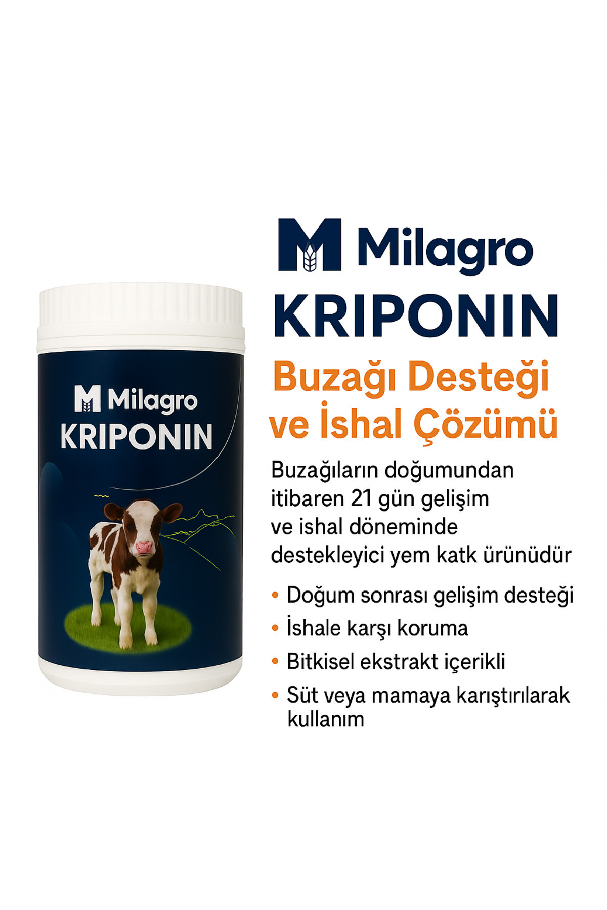 Kriponin Buzağı Destek Ürünü 600 GR