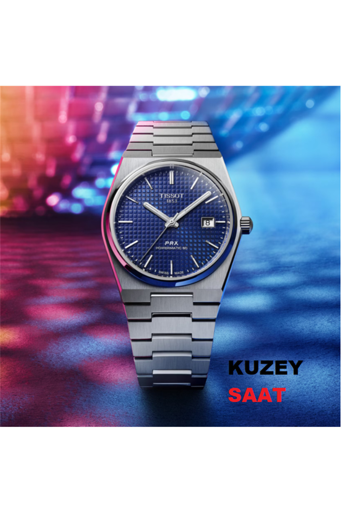 Mathey-Tissot Tissot PRX Powermatic 80 T1374071104100 Erkek Kol Saati T137.407.11.041.00 görsel 5