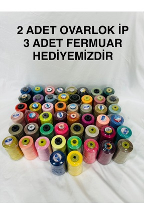 IPLIK 50 ADET HER BİRİ 5000 METRE FARKLI MARKALARDAN ORJİNAL 120 NO DİKİŞ İPL...