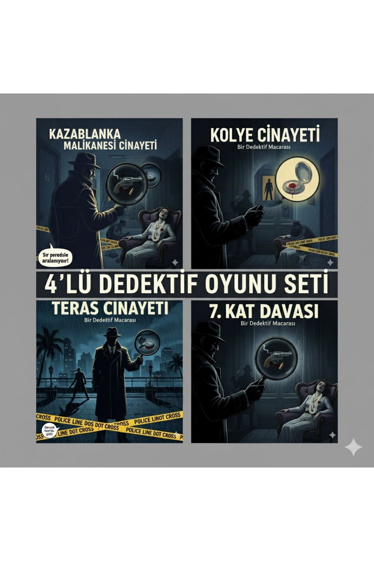 Belle Vie 01 4'lü Dedektif Oyunu Seti