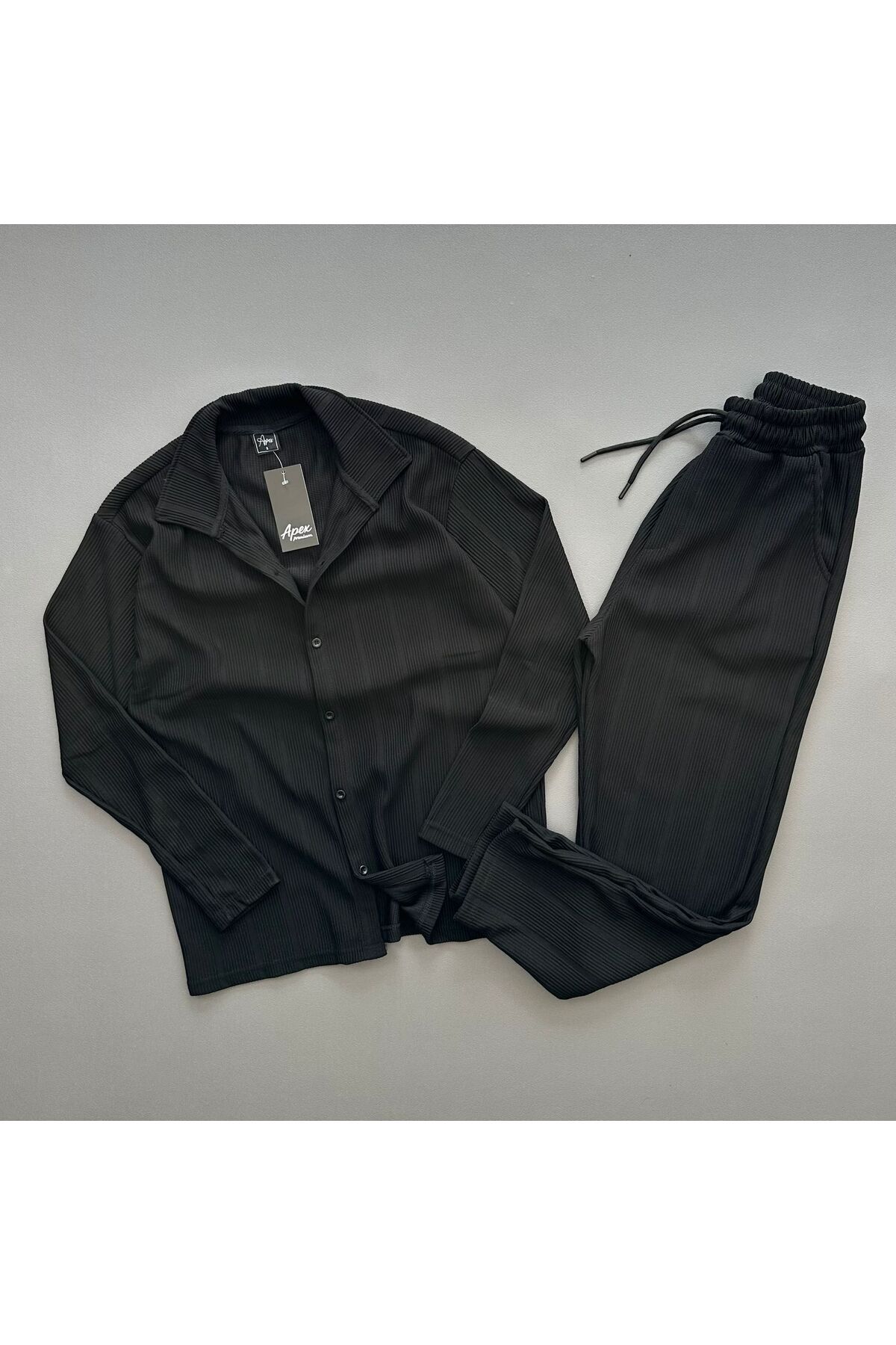 cc collection Erkek Ottoman Kumaş Gömlek Pantolon Takım