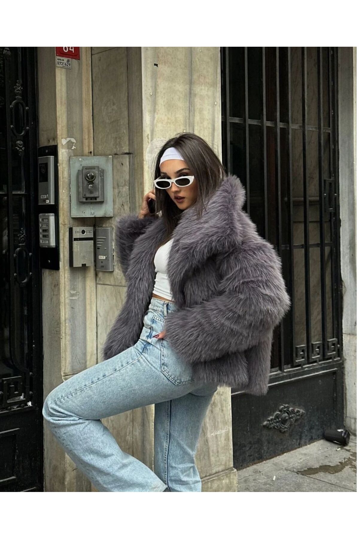 ALVOR Zr Collection Short Fur Coat- Trendyol