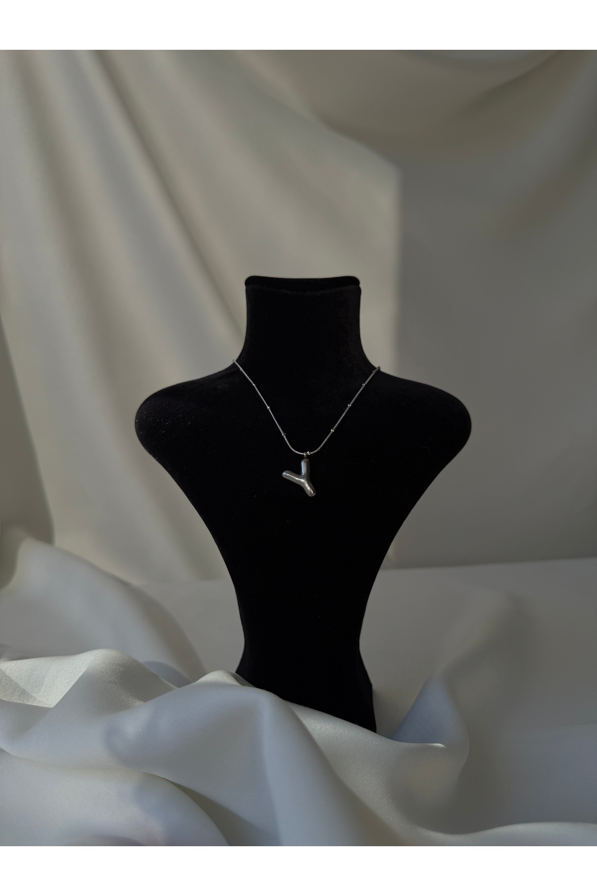 Balon Harf Kolye — Silver
