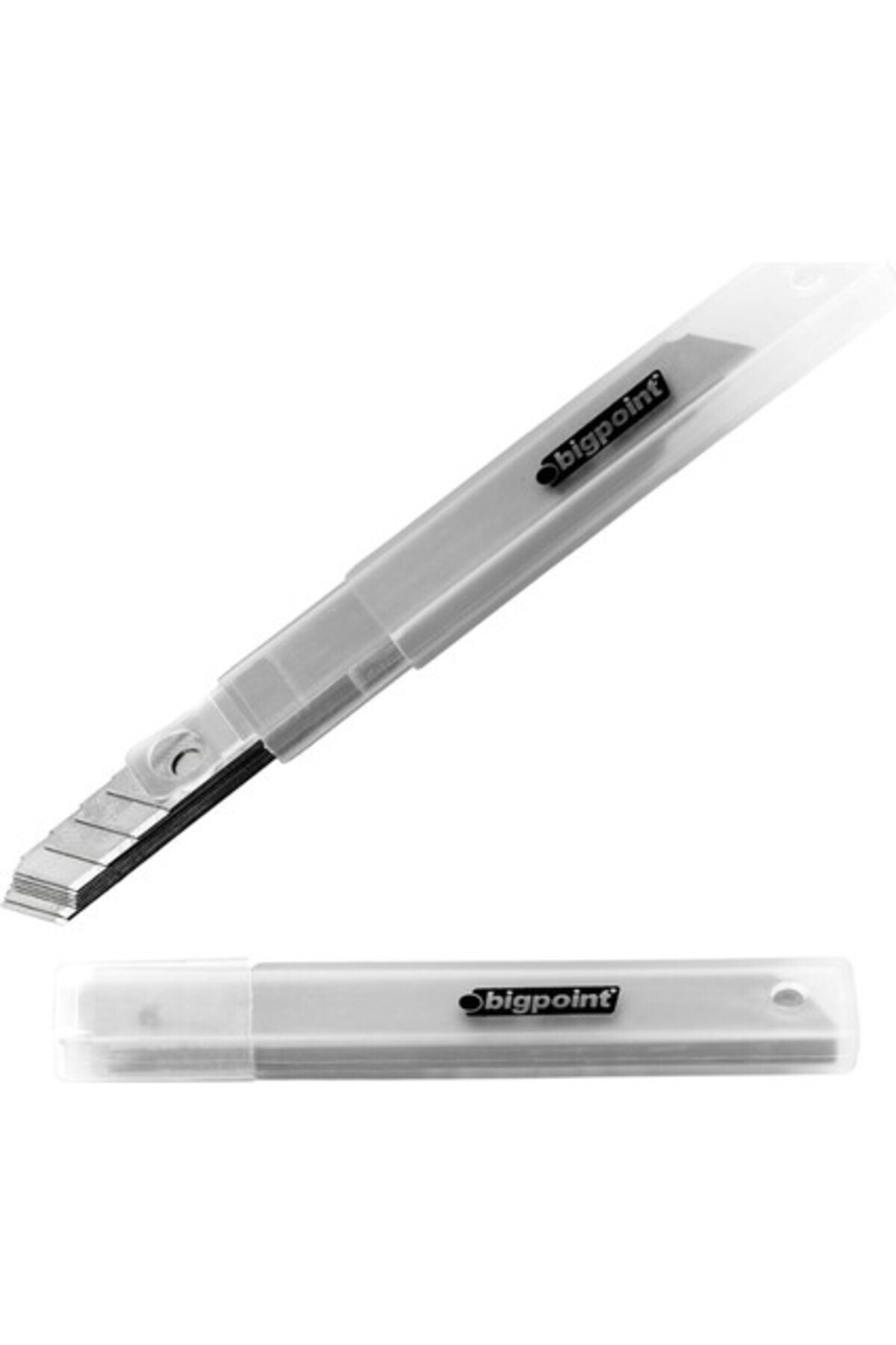 Bigpoint | Maket Bıçağı Yedeği, 9 Mm, Dar, 10'lu Paket, Yüksek Karbonlu Çelik, Keskin ve Dayanıklı