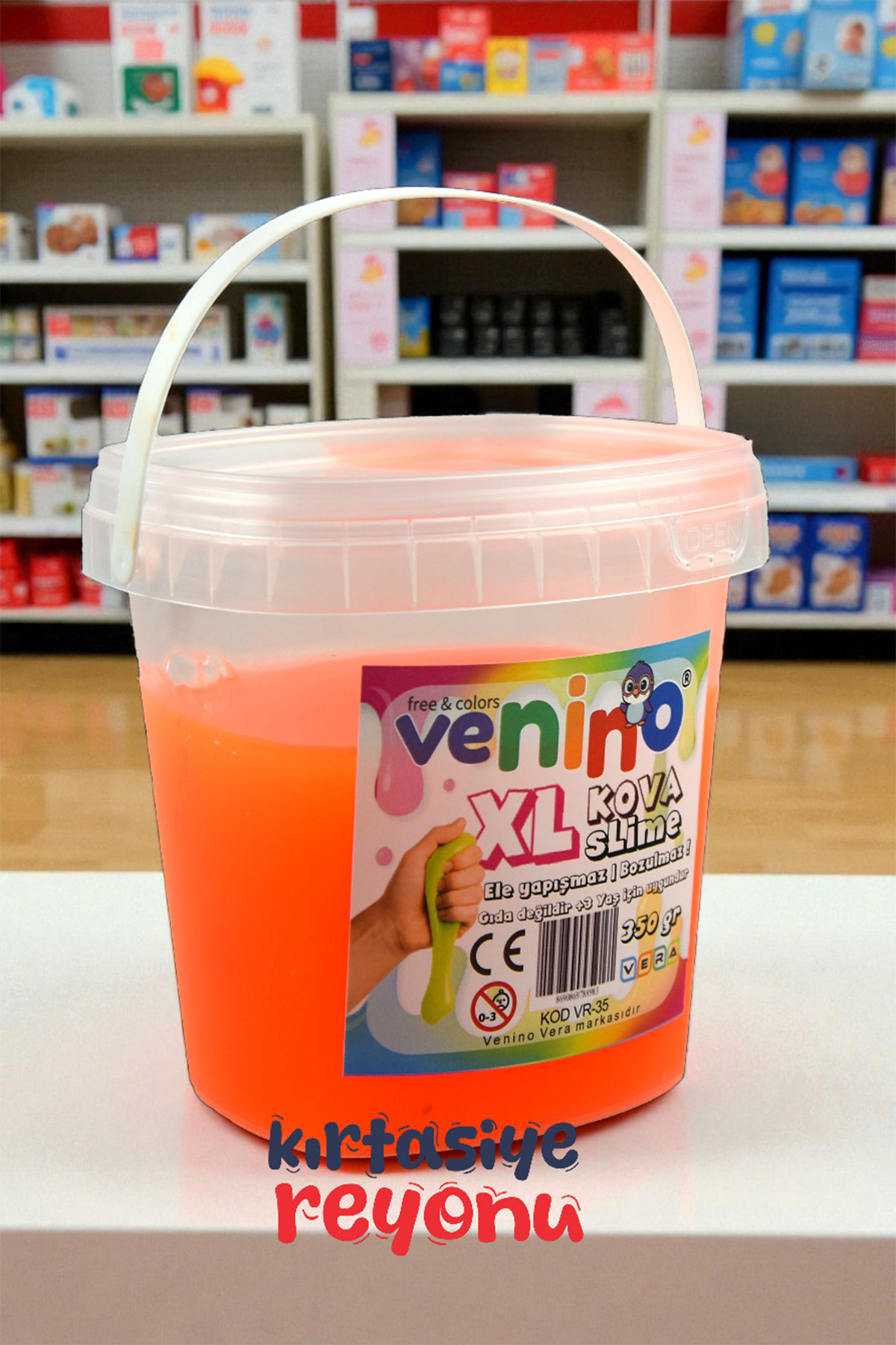 Venino 350 Gr XL Hazır Kova Slime - Slaym - Ele yapışmaz | Asla Bozulmaz Özellikli Premium Kalitesi