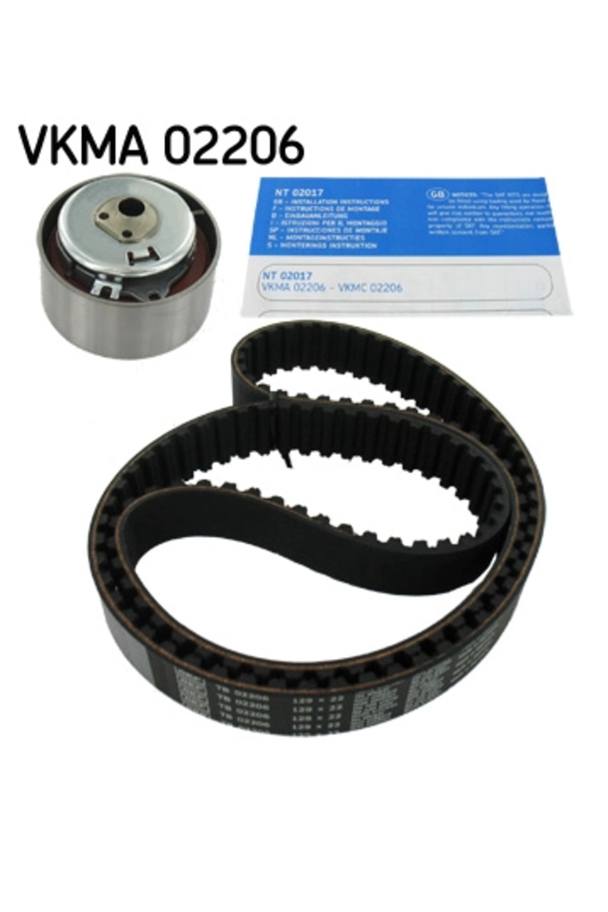 SKF Triger kayışı seti  Uyumlu VKMA 02206