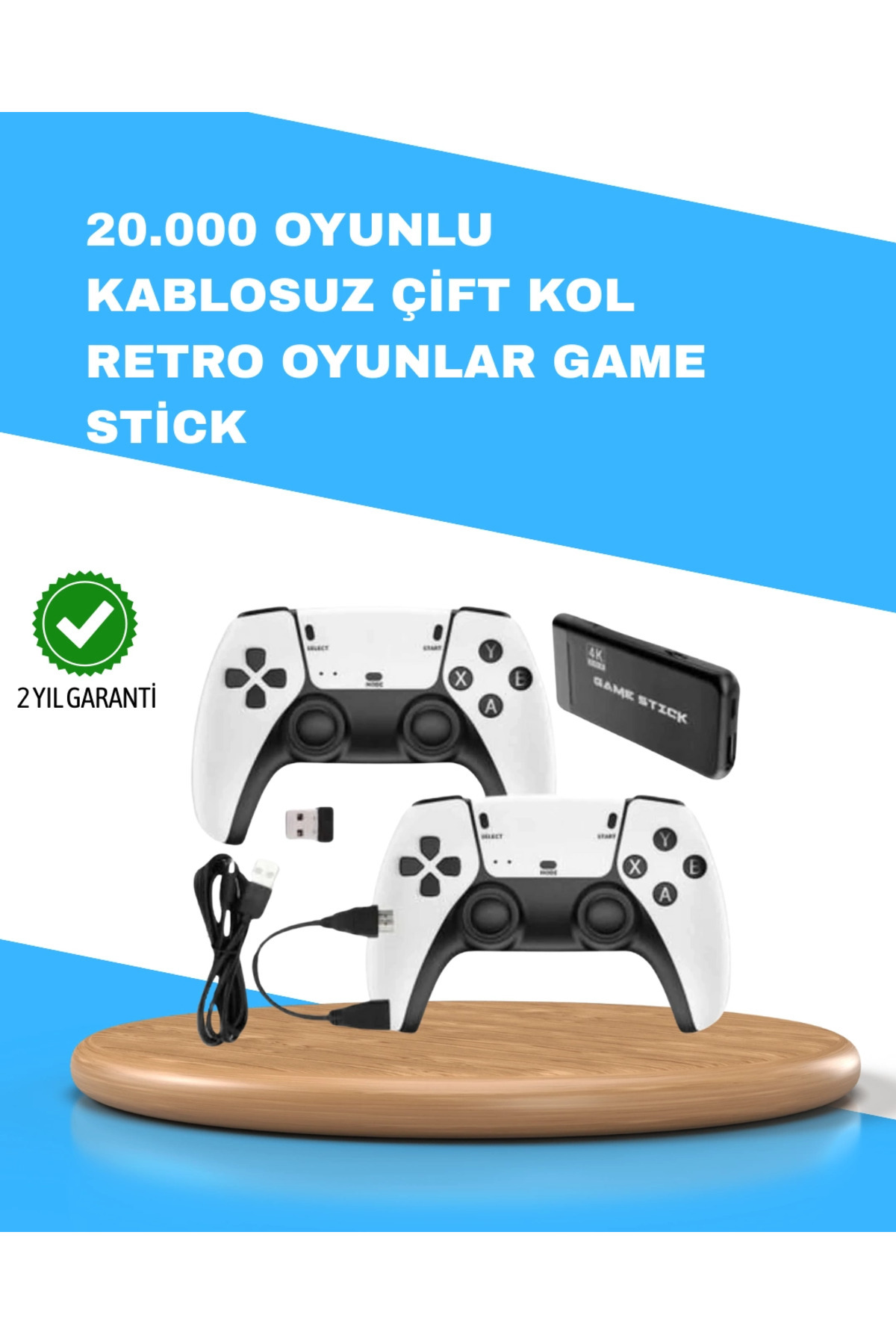 DENİSAM Kablosuz Retro TV Oyun Konsolu – 30.000+ Oyun, HD Çıkış & Kablosuz Gamepad ile Efsanevi Oyun D