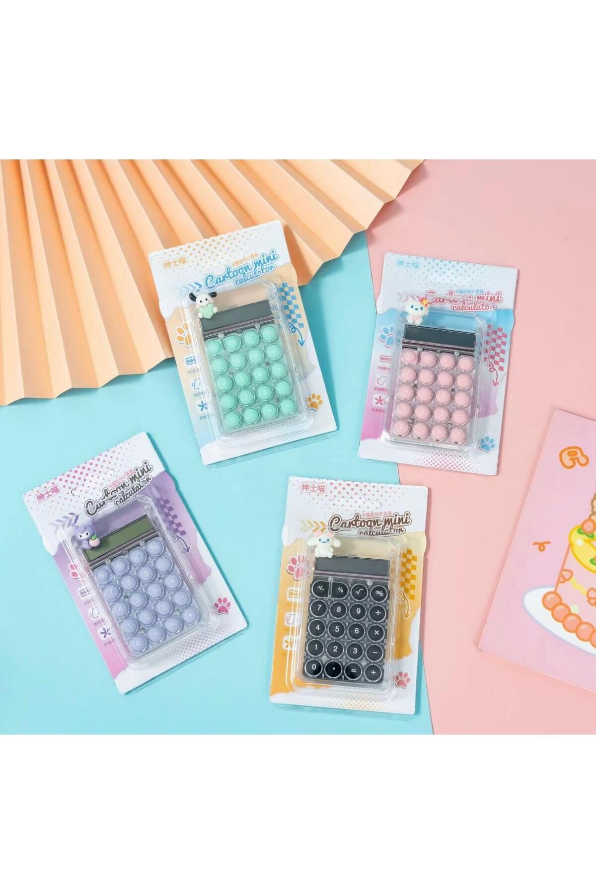 ÖZ KIRTASİYE Kuromi & Cinnamoroll Mini Hesap Makinesi (1adet)
