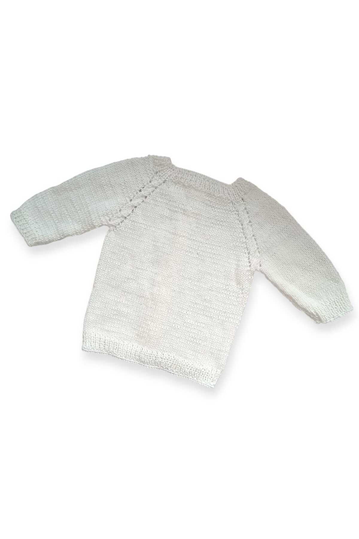 Tokuşka 1-2 Yaş Örgü Unisex Bebek Hırkası fotoğrafı 5 (önizleme)