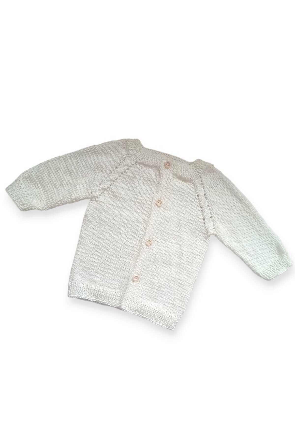 Tokuşka 1-2 Yaş Örgü Unisex Bebek Hırkası fotoğrafı 2 (önizleme)