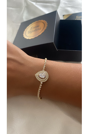 Ecem Bujiteri Çelik Taşlı Baget Bileklik