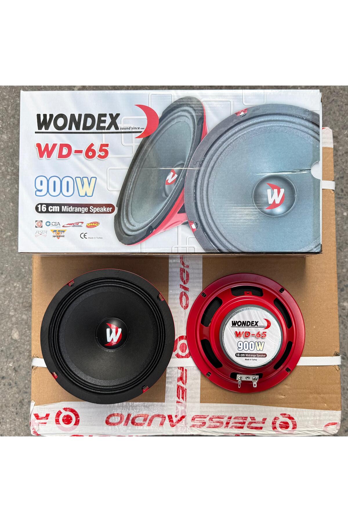 wondex Wd-65 Çifti 1800wat-200w Rms 16 Cm Oto Midrange Hoparlör