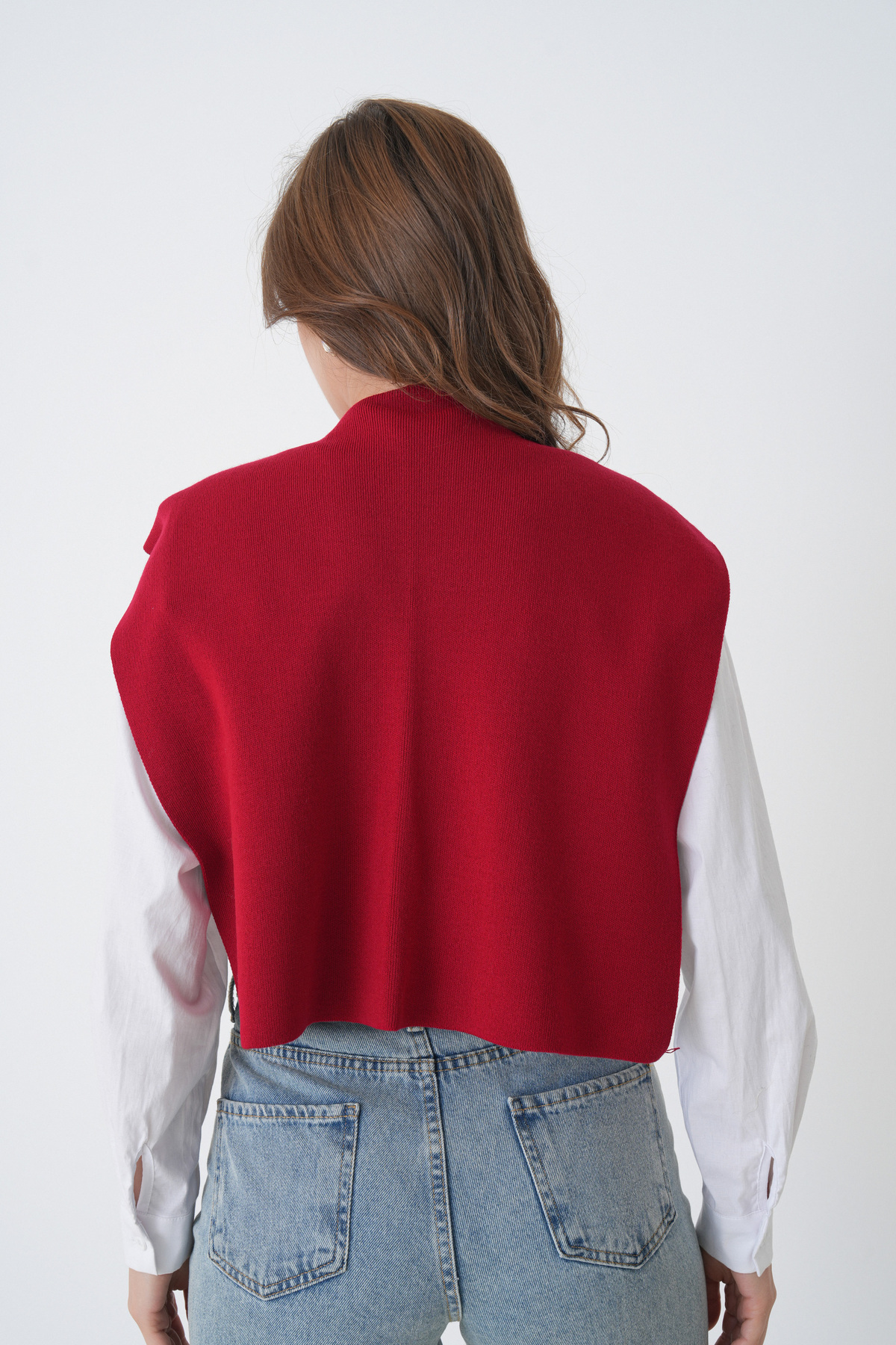 saint majesta  %100 Akrilik Triko Omuz Şalı Kadın Ofis Günlük Moda Atkı- SM2026 - Görsel 9