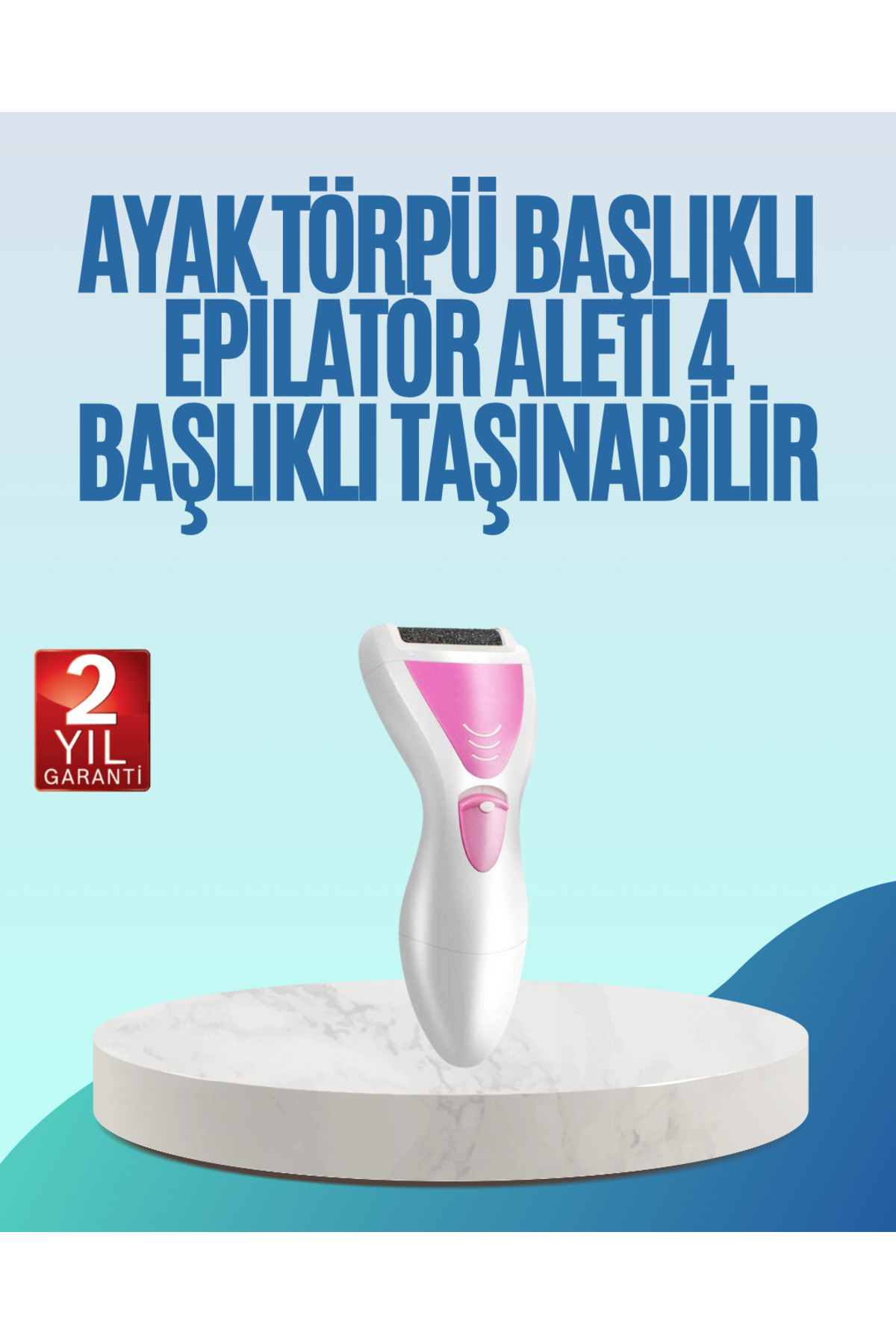 ZERO LAND LVSQVR Şarjlı Epilatör ve Ayak (00705) Törpüsü Seti