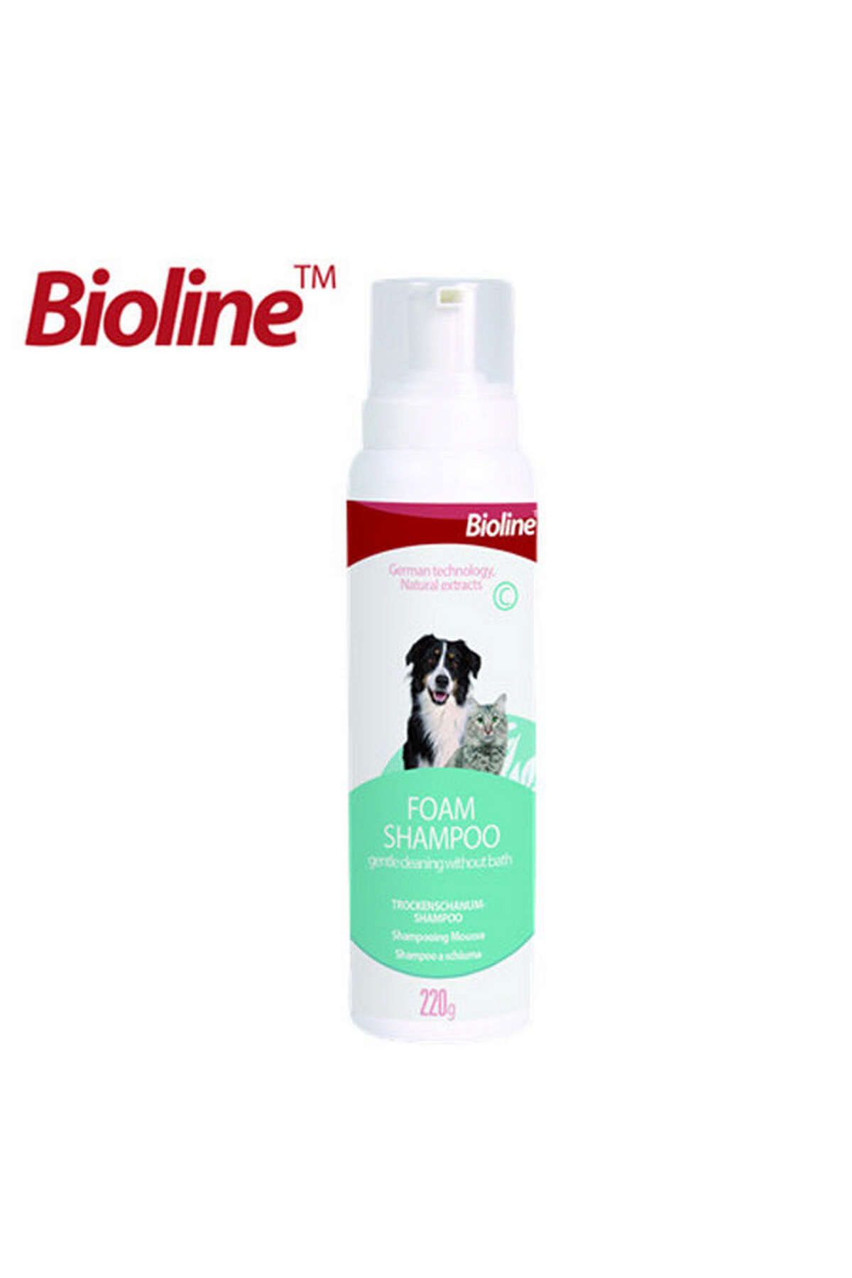 Bioline TECHMRT Kedi ve Köpek Köpük Şampuan (233151) 220 Gr