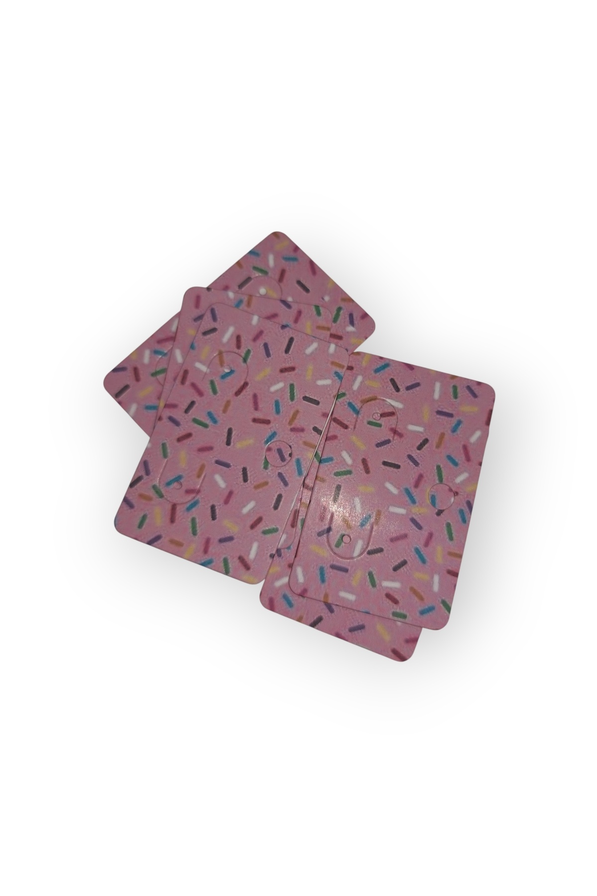 AYYILDIZ 100 adet pembe pasta süsü desen küpe kartlar