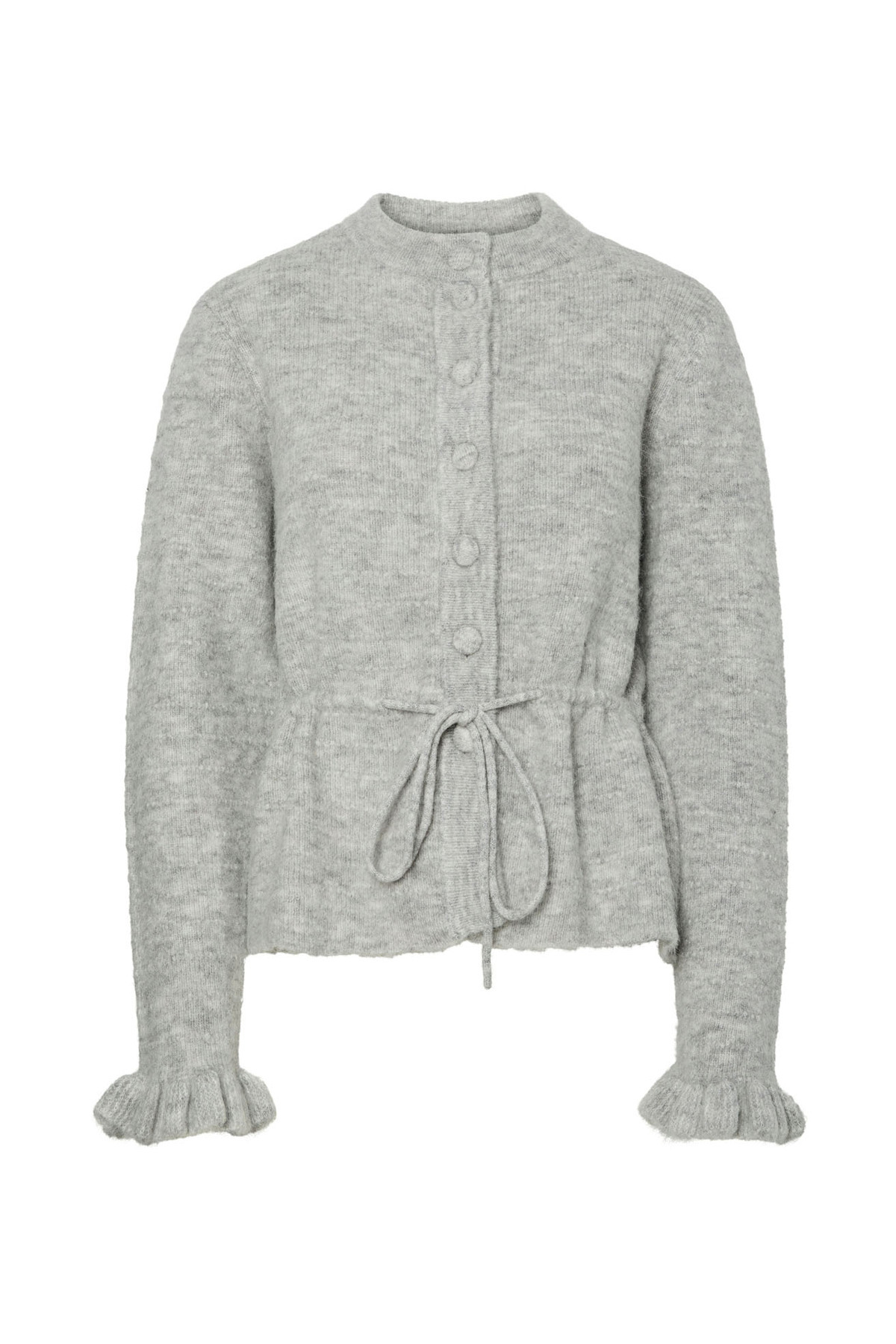 YAS.  Yas Açık Gri Kadın Hırka YASTHELLIS LS KNIT CARDIGAN S.