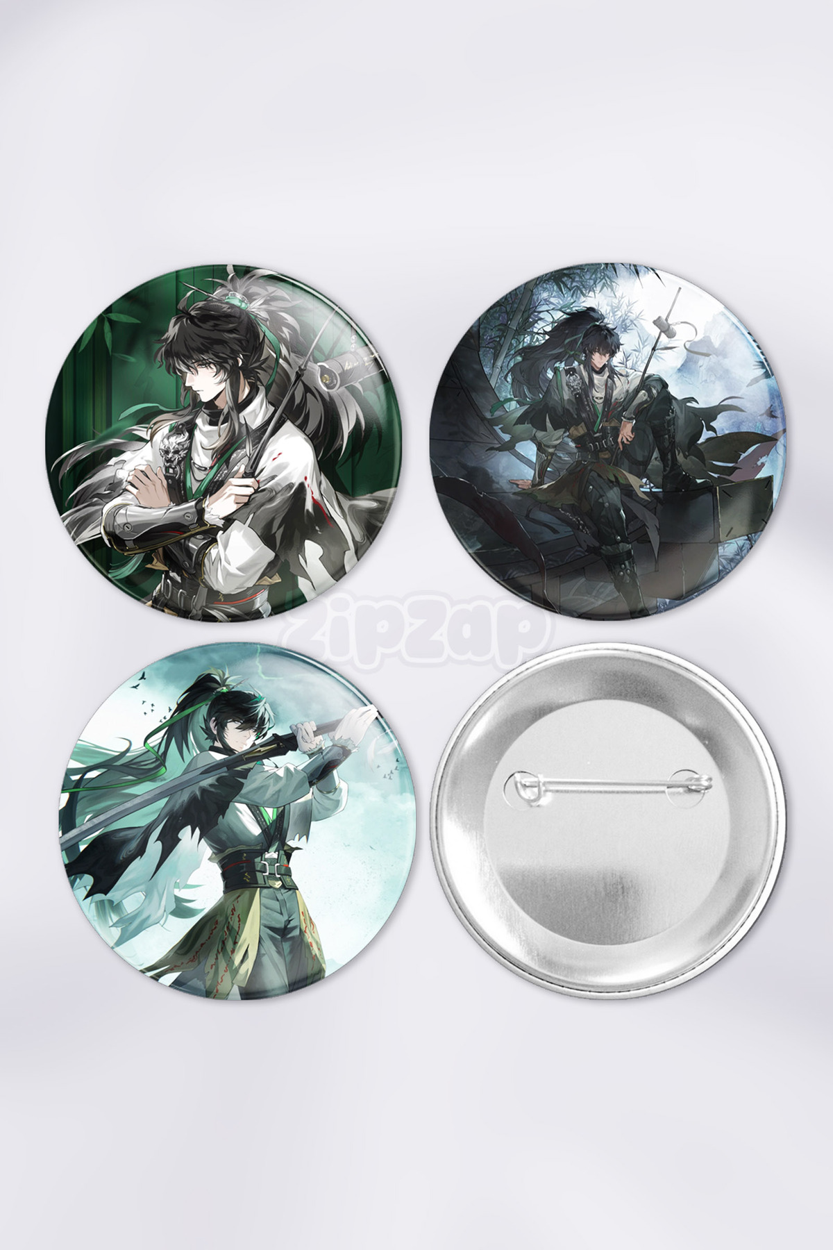 Qiuyuan Wuthering Waves Gacha Bag Ornament Badge Pin Button Badge Set (3PCS)