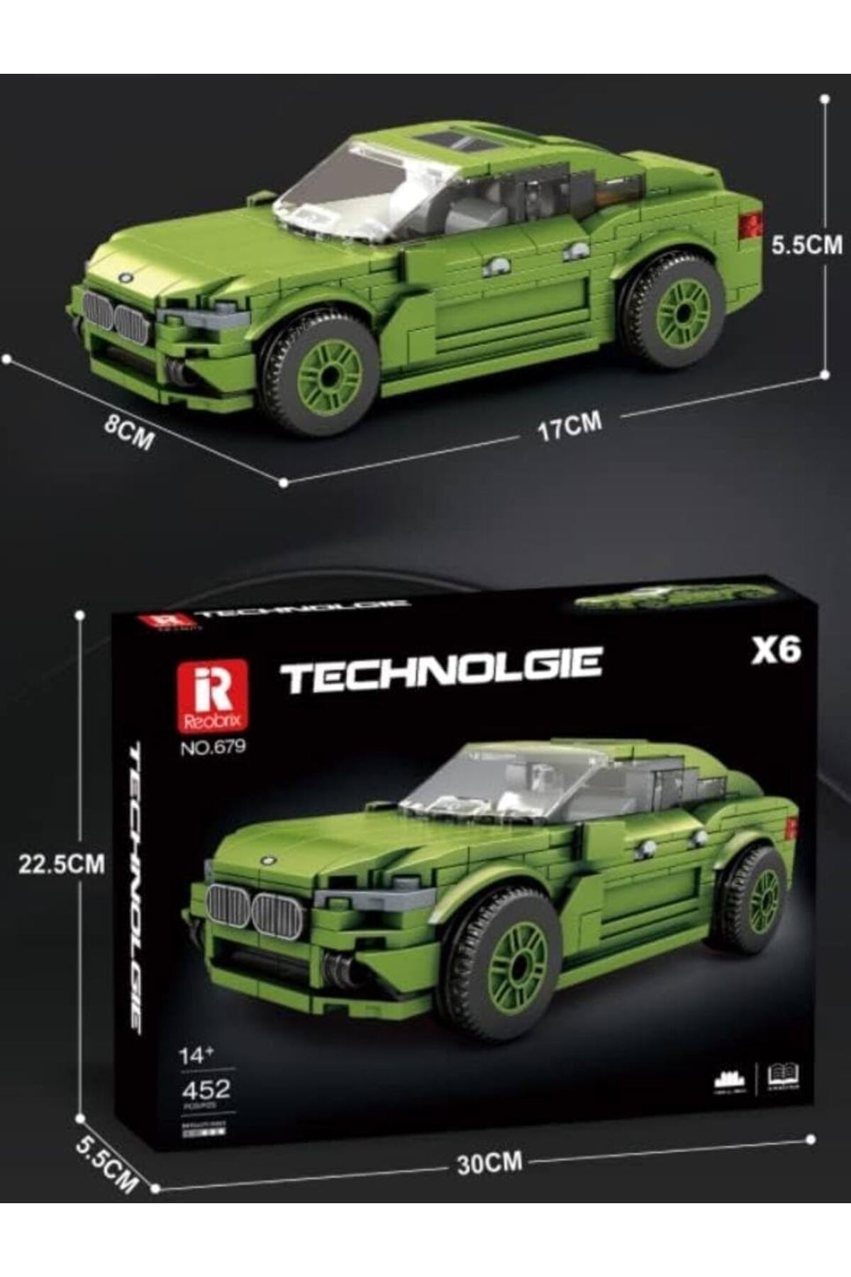 کیت ساخت ماشین اسباببازی، بلوکهای گیرهای، کیت برای ماشین مدل، ماشین مسابقهای، سوپراسپرت